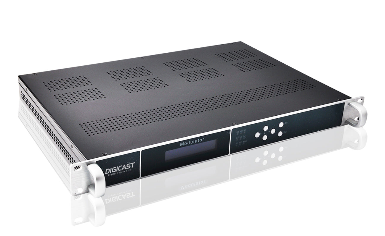 DMB-5100E RTMP SRT HLS to 16 ISDB-T Modulator Digital RF Modulator